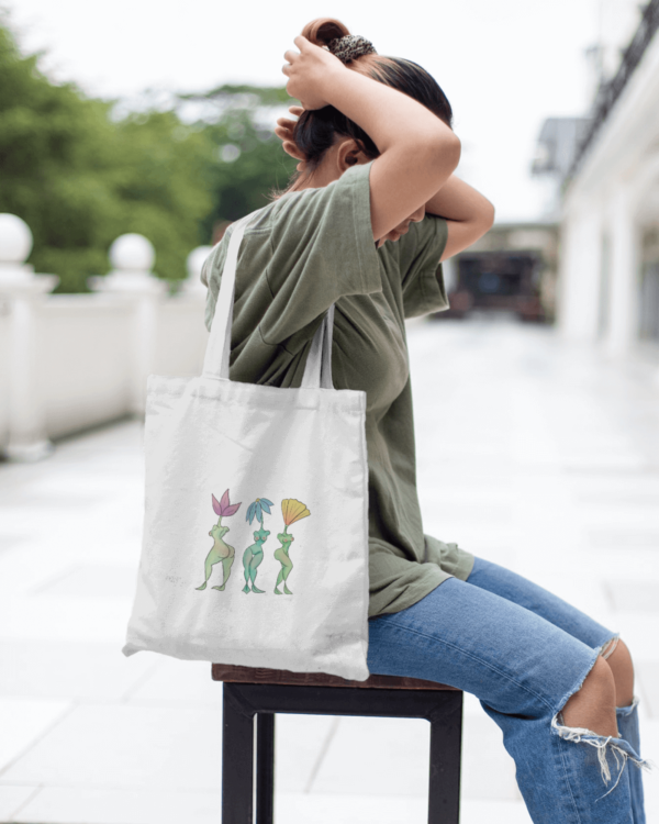 Flower Ladies Tote Bag - Image 3