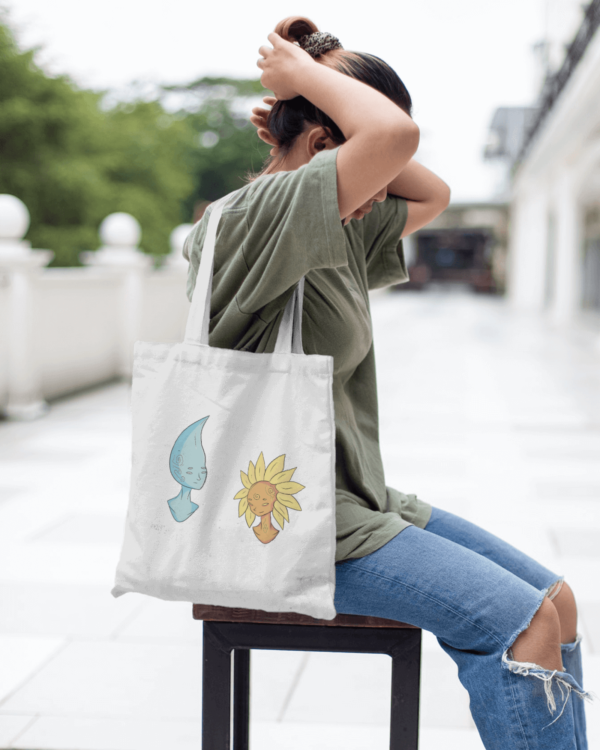 Sun Flower Moon Stone Tote Bag - Image 3