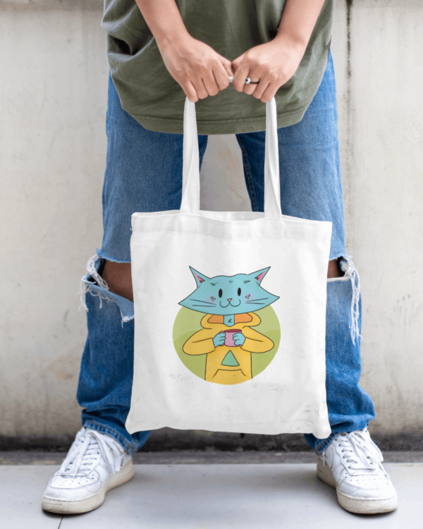 Cat Bud Tote Bag - Image 3