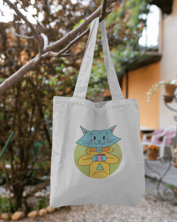 Cat Bud Tote Bag - Image 4